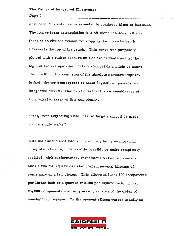 Moore's Law: Original Draft 1965