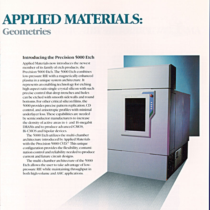 Applied Materials - P5000, Etcher