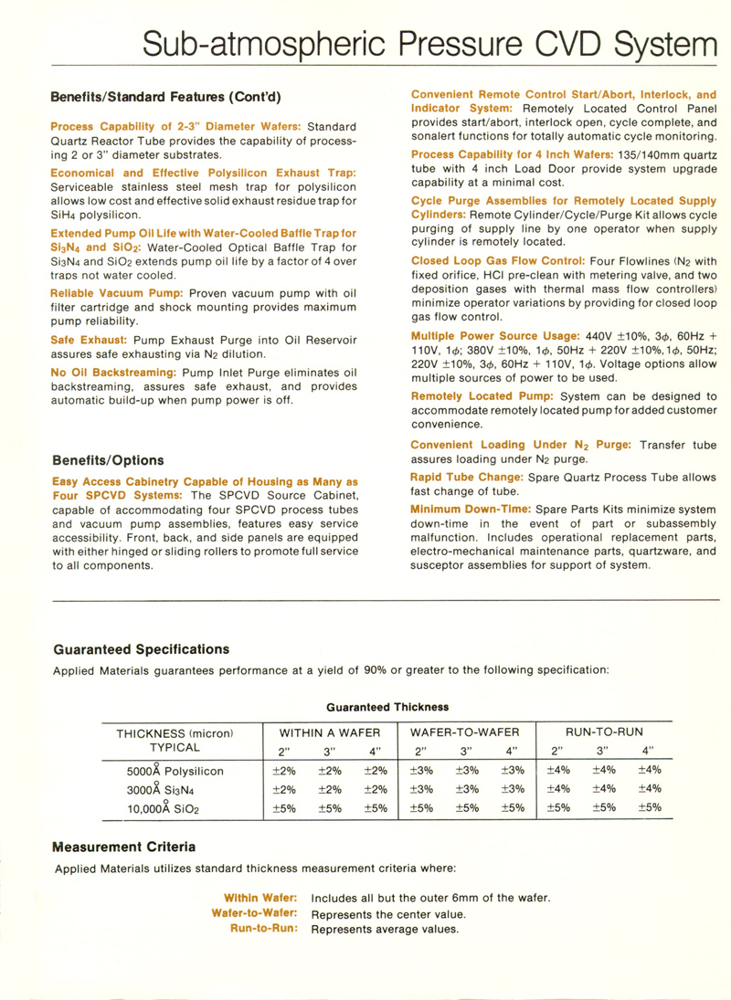 Applied Materials - SPCVD-4000