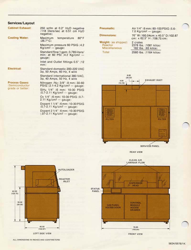 Applied Materials - AMS 2000 Silox Reactor