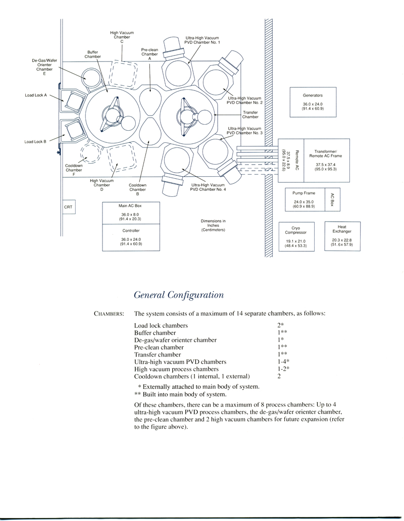 Applied Materials - Endura 5500 PVD System Specification