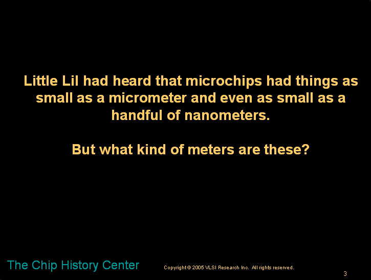 The lady bug and the microchip - A children's story about microns and nanometers