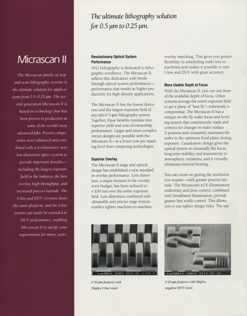 Silicon Valley Group - Micrascan II