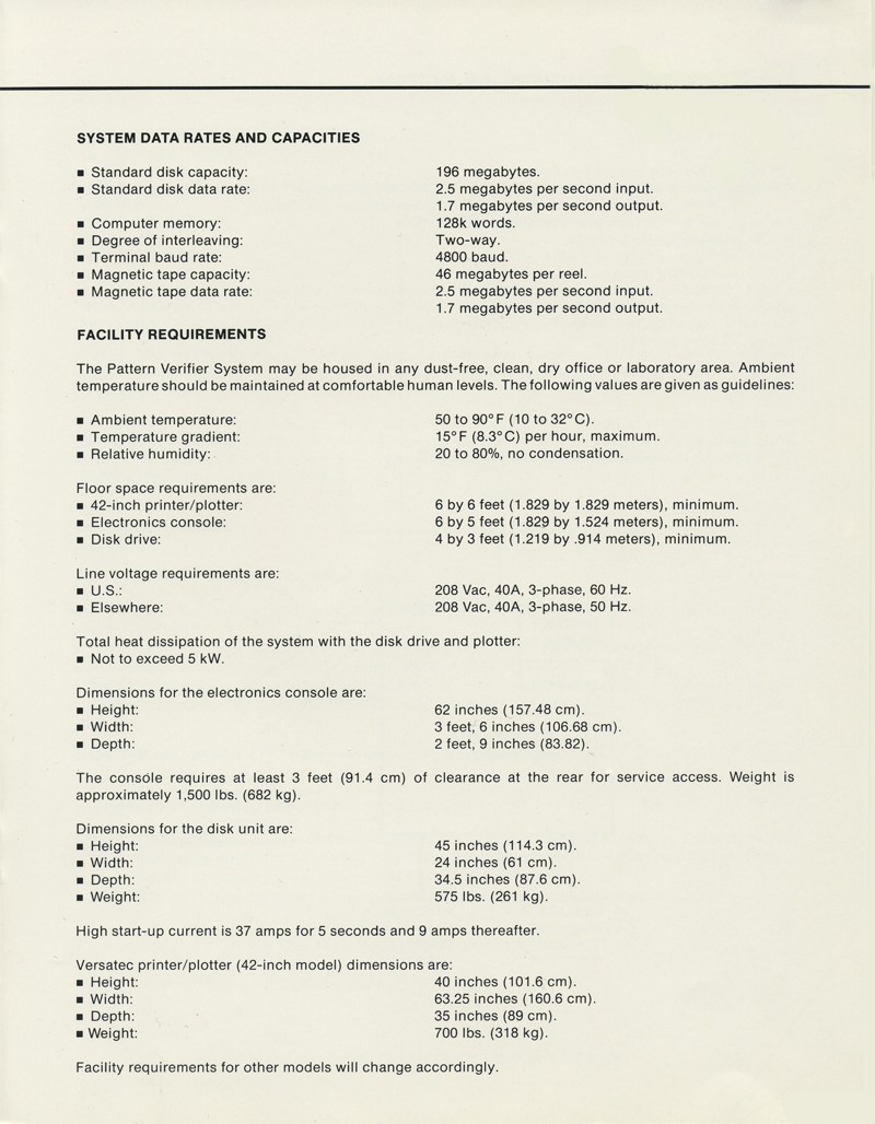 Perkin-Elmer - MEBES Pattern Verifier System