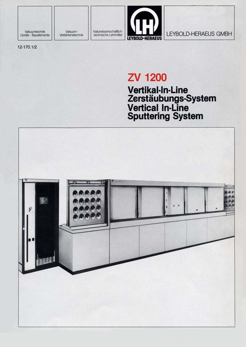 Leybold - Heraus-Vertical In-Line Sputtering System