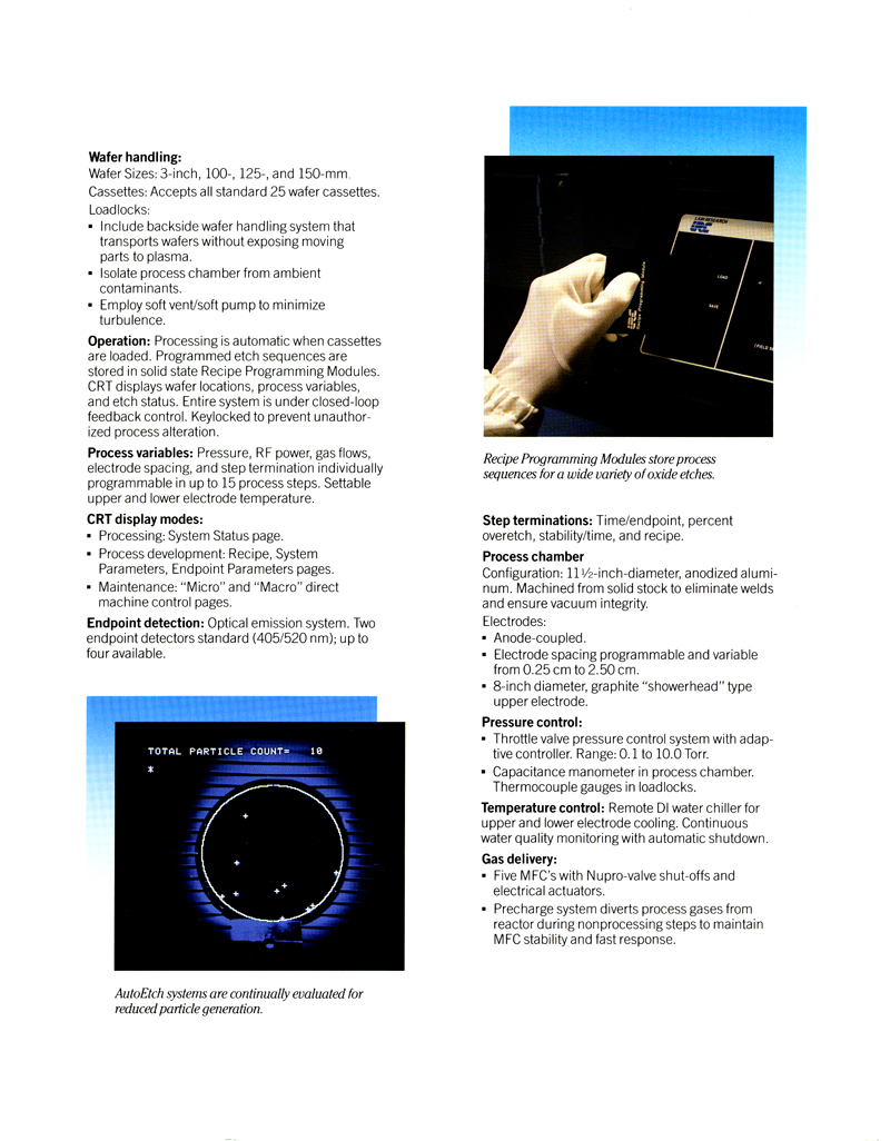 Lam Research - Auto Etch 590 Oxide Etcher