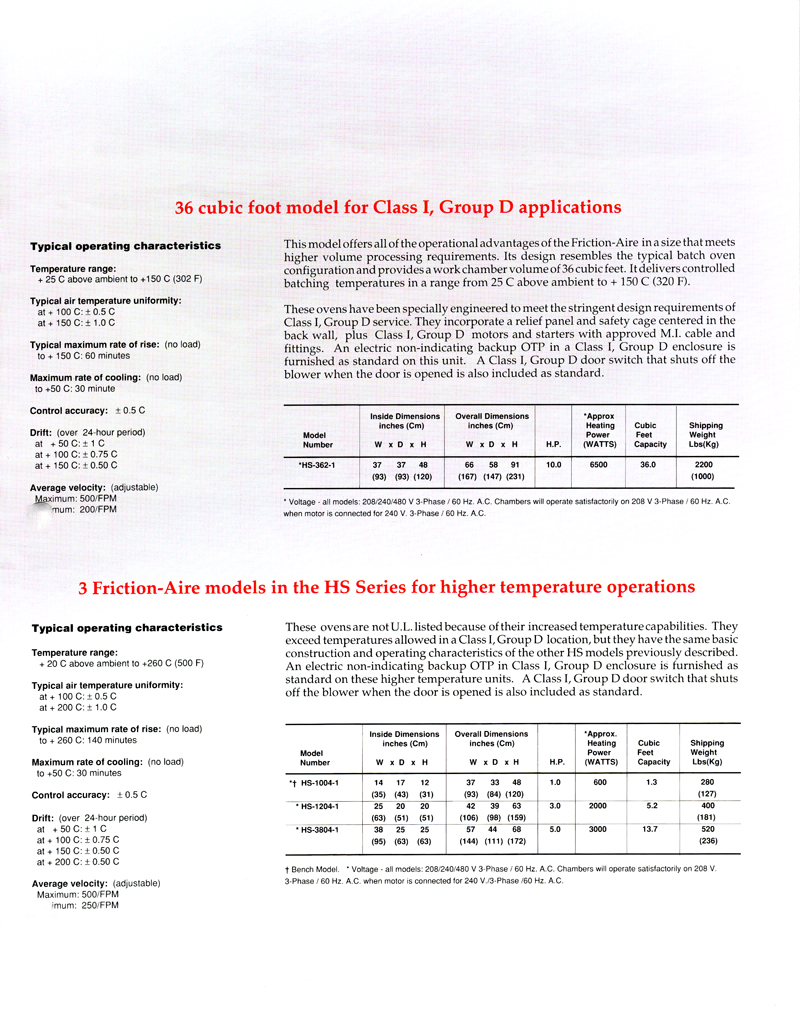 GS Blue M Electric 1991 for Oven Safety