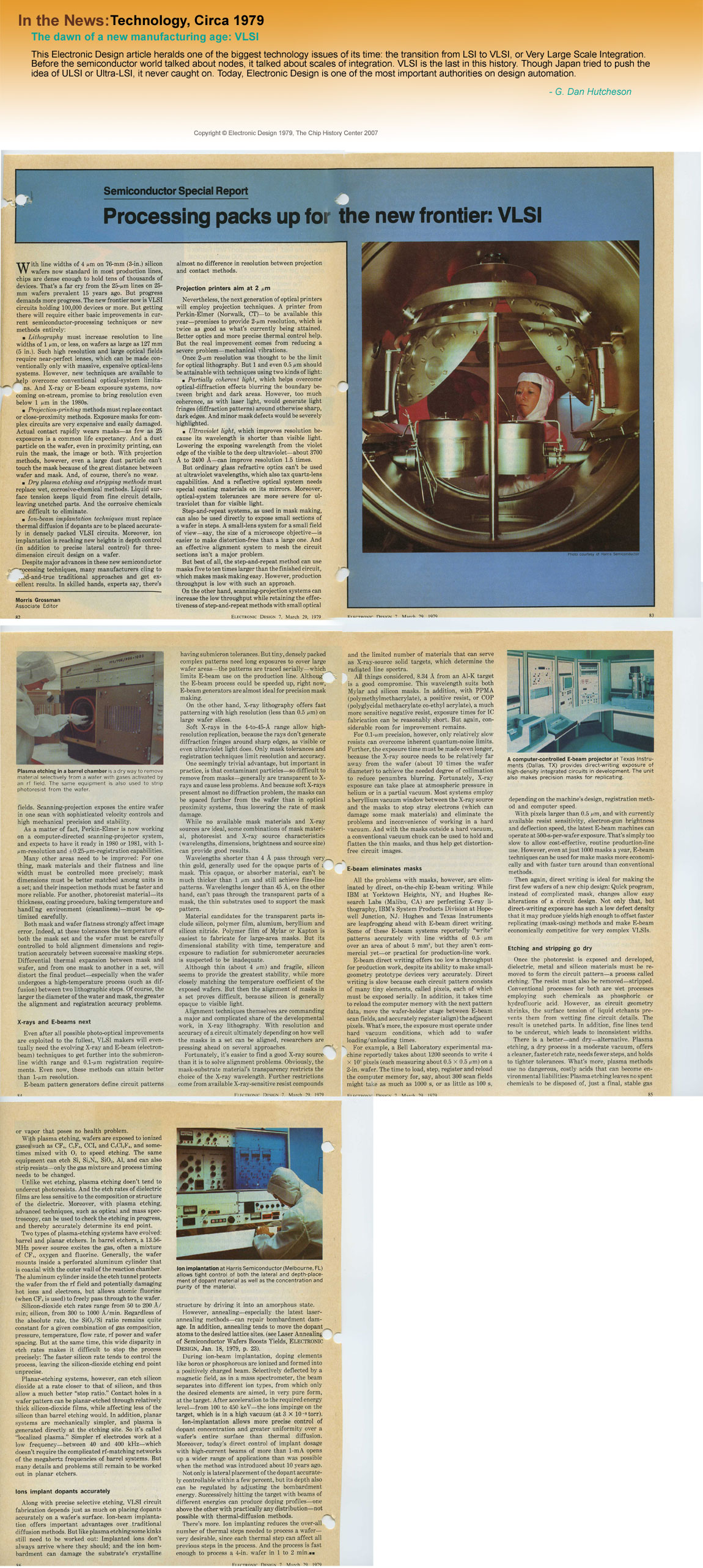 In the New: Technology, Circa 1979 - The dawn of a new manufacturing age: VLSI