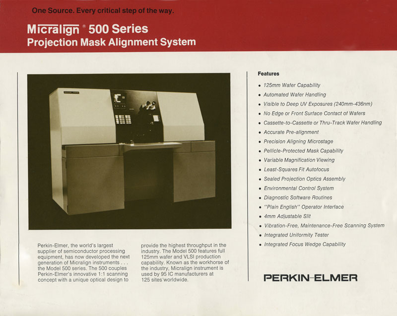 Perkin Elmer Photo Gallery - The PE 500 Generation<
