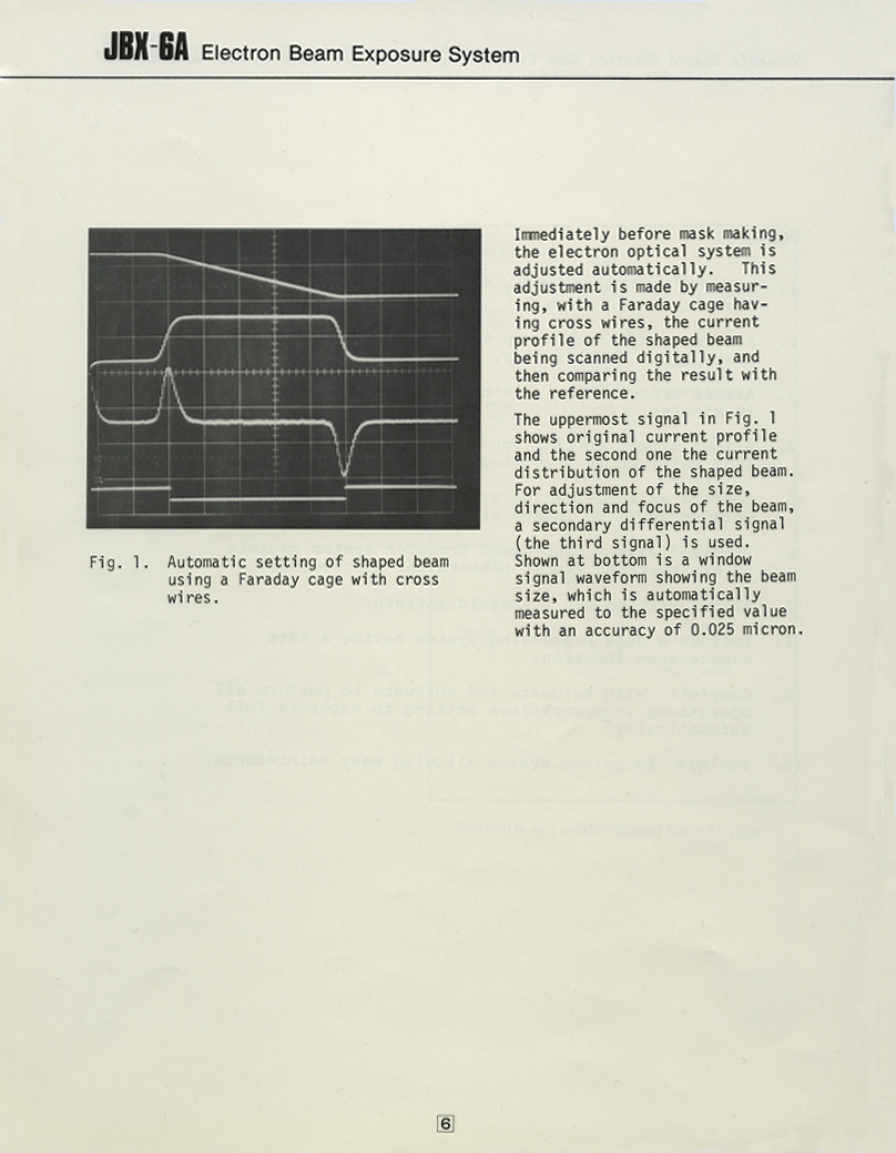 JBX-6A Electron Beam Exposure System