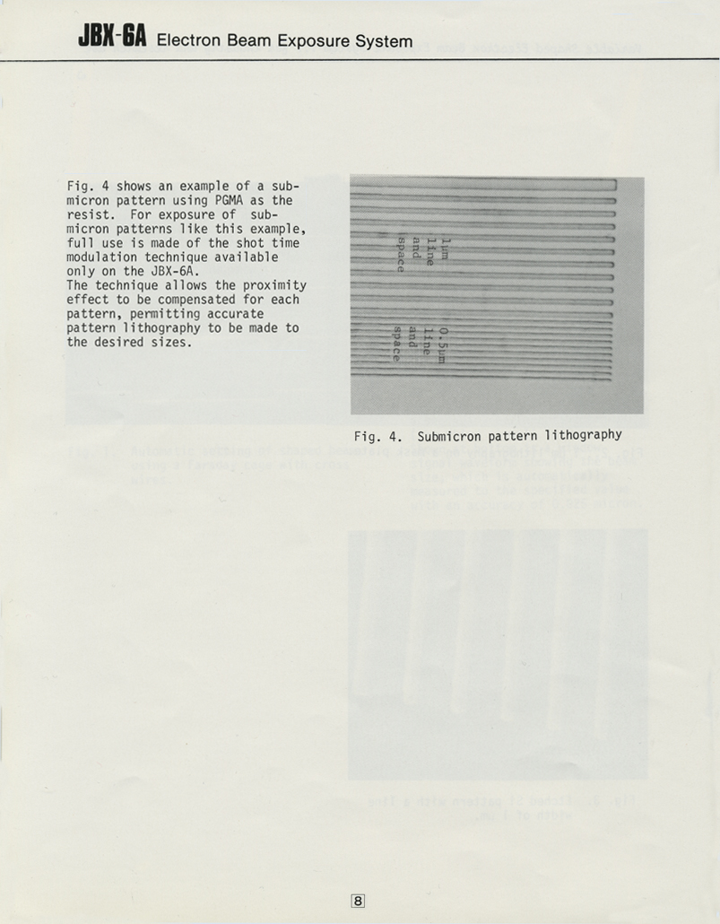 JBX-6A Electron Beam Exposure System