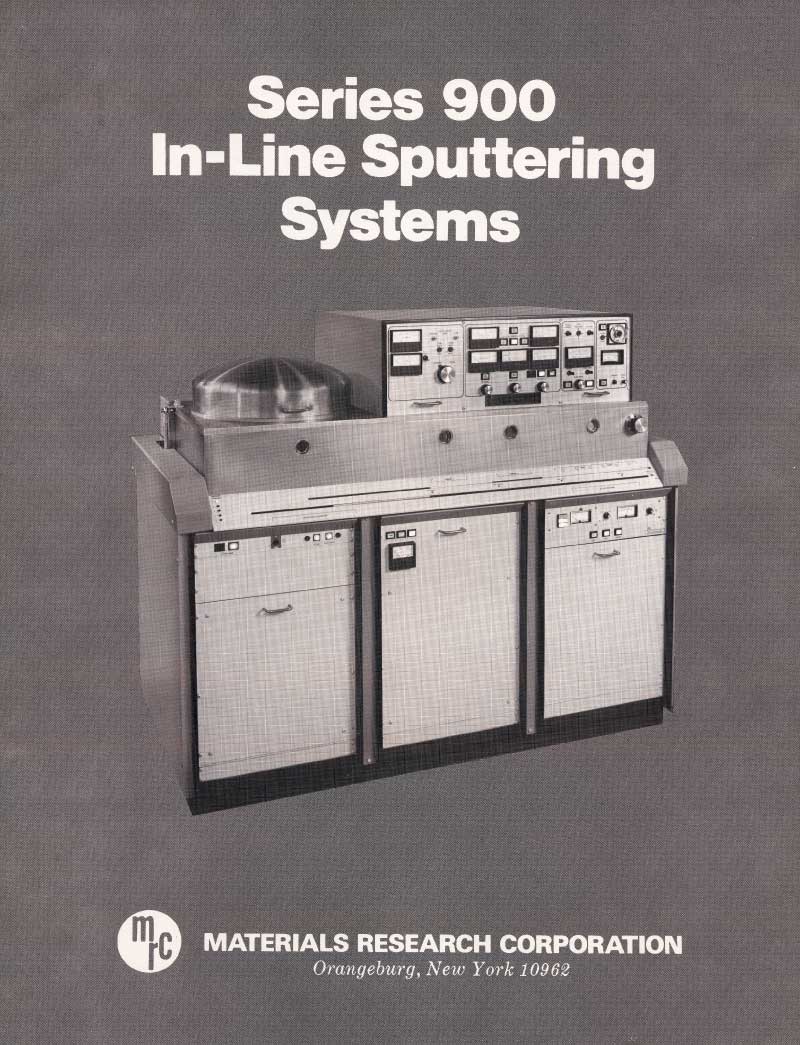 MRC Series 900 In Line Sputtering Systems
