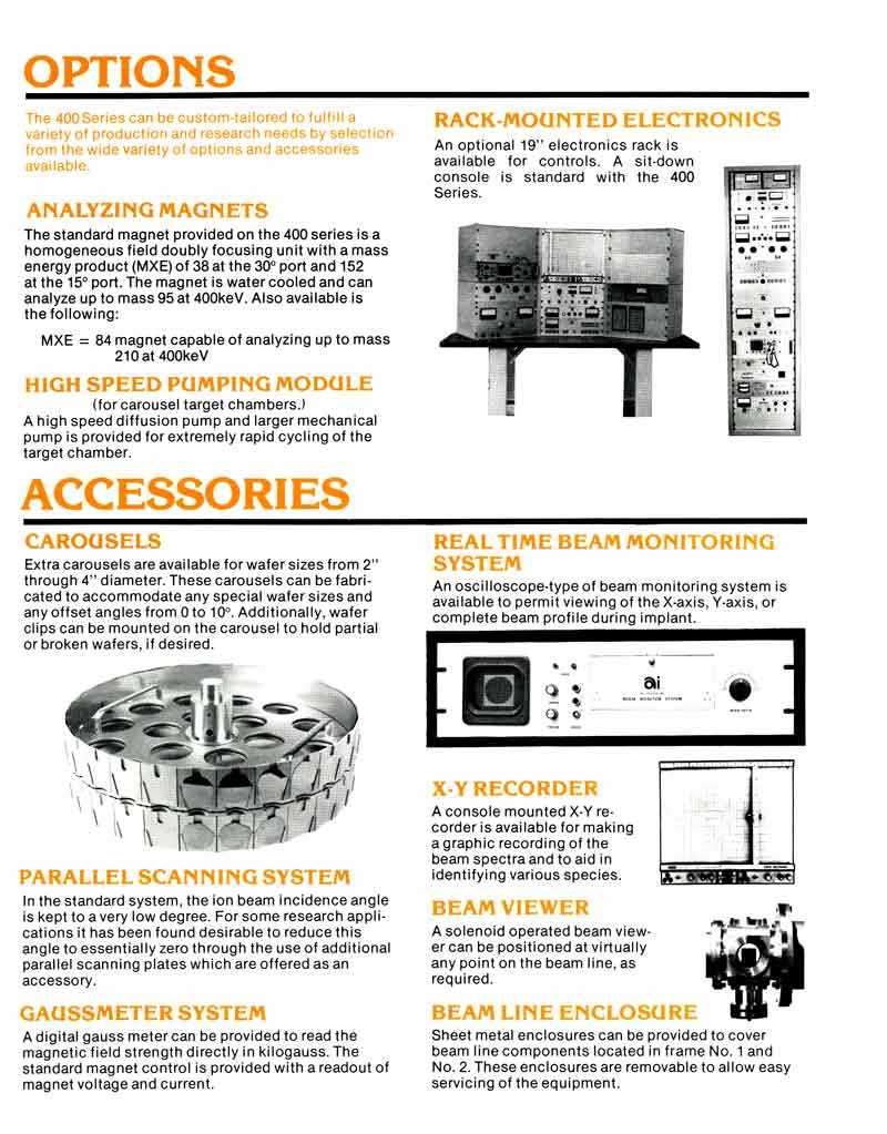 Accelerators Inc - 400 Series Ion Implanters