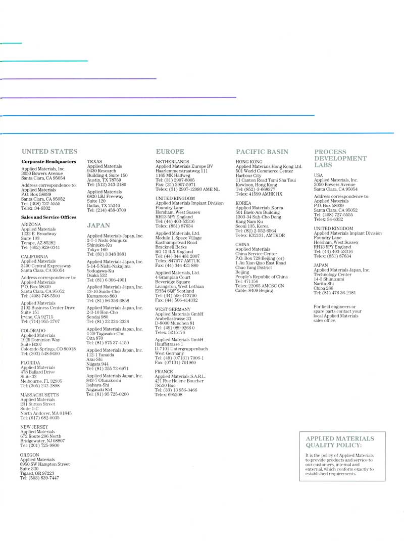 Applied Materials - Precision 5000 CVD