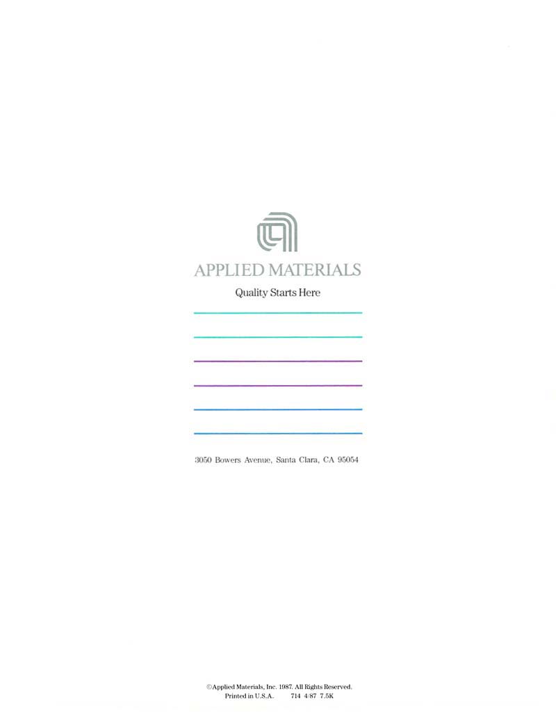 Applied Materials - Precision 5000 CVD