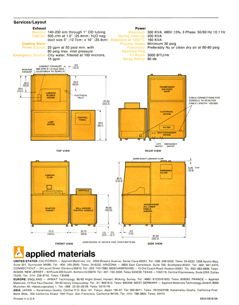 Applied Materials - Series 7600 Epitaxial Reactor System