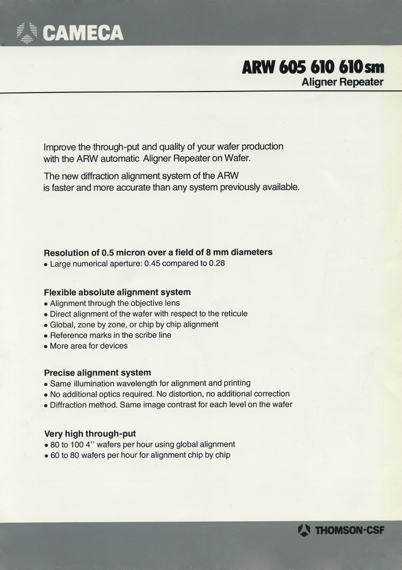 Cameca - ARW 605 610 610sm Aligner Repeater