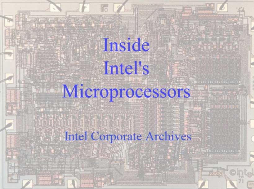 Intel 4004 : Intel's Microprocessor