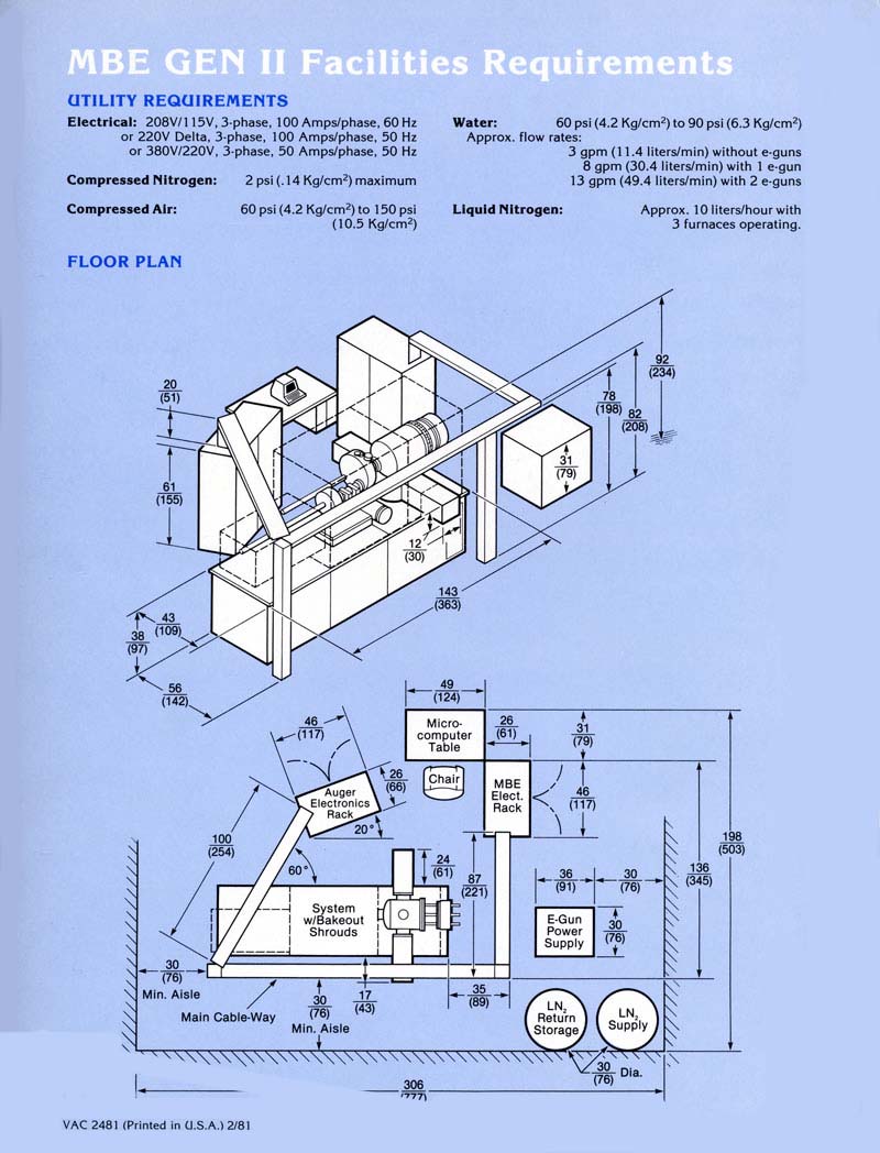 Varian The MBE GEN II - Molecular Beam Epitaxy