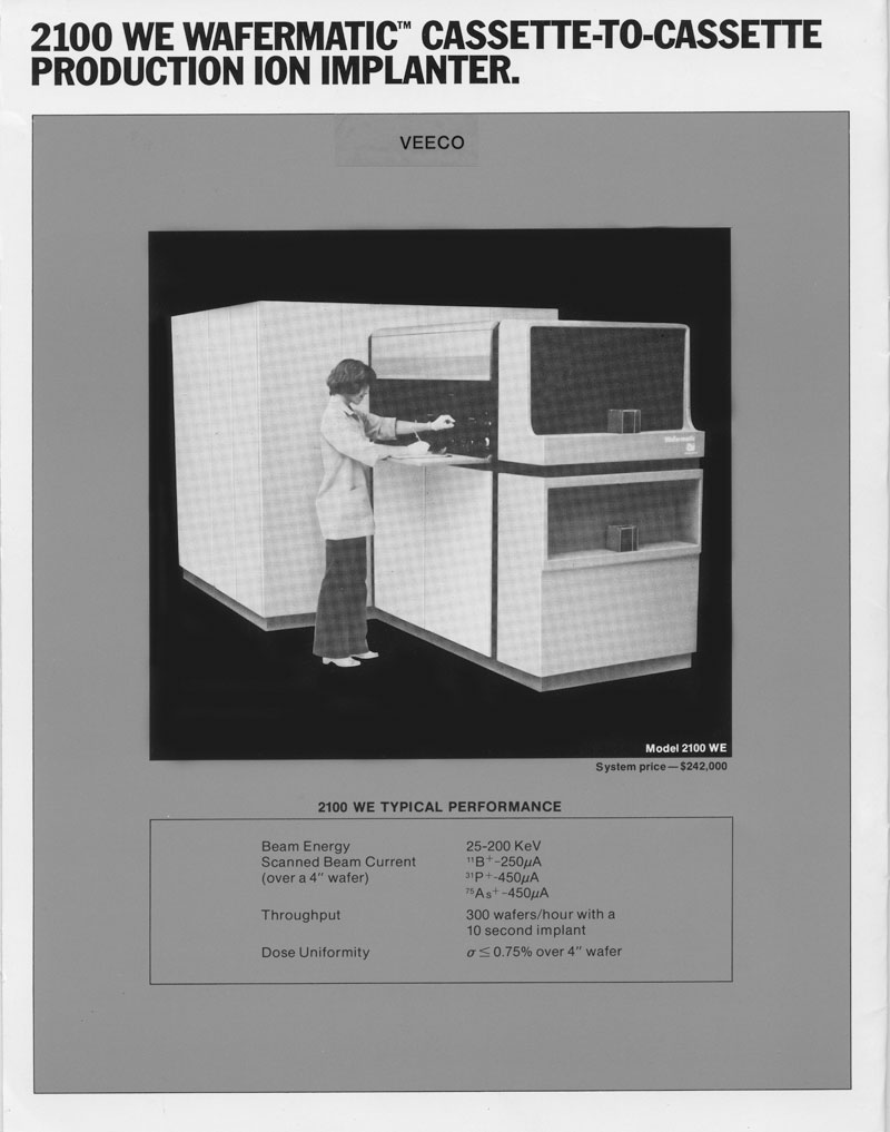 Veeco - ai Model 2100 Ion Implantation equipment from vecco