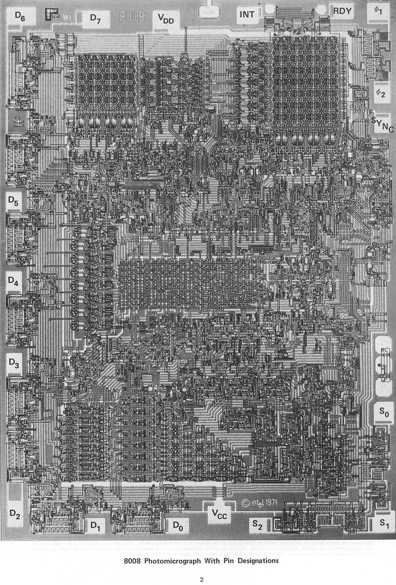 Intel 8008 Microcomputer Set