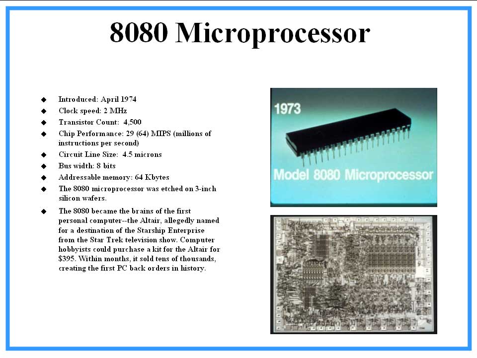 8008 Microprocessors