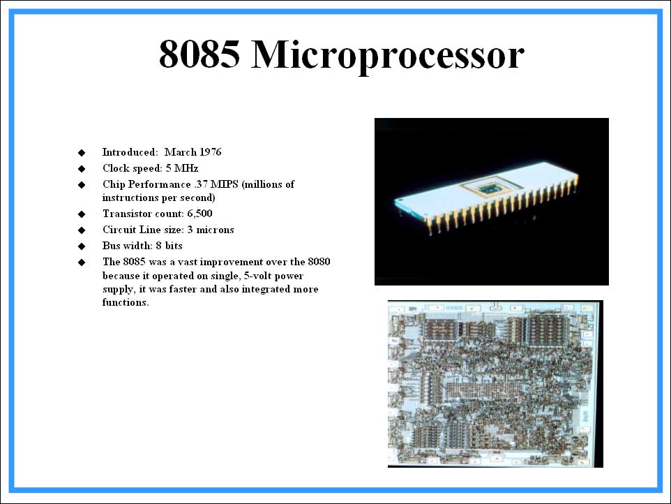 8085 Microprocessors